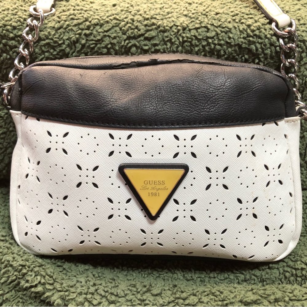 Vintage 1981 Guess Leather Crossbody Handbag